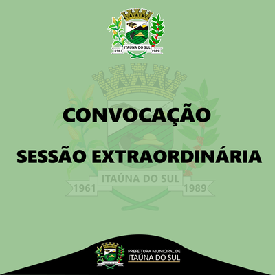 Convocação Extraordinária - PADRÃO